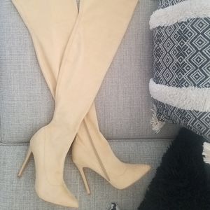 Over the knee Tan Boots
